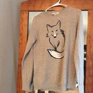 Loft fox sweater